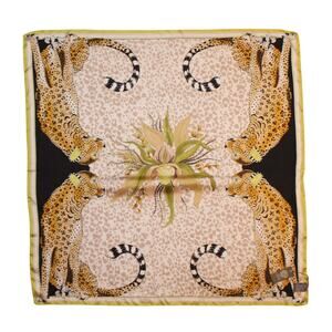Vince Camuto Island Leopard 100% Silk 36" Square Scarf #VC2420